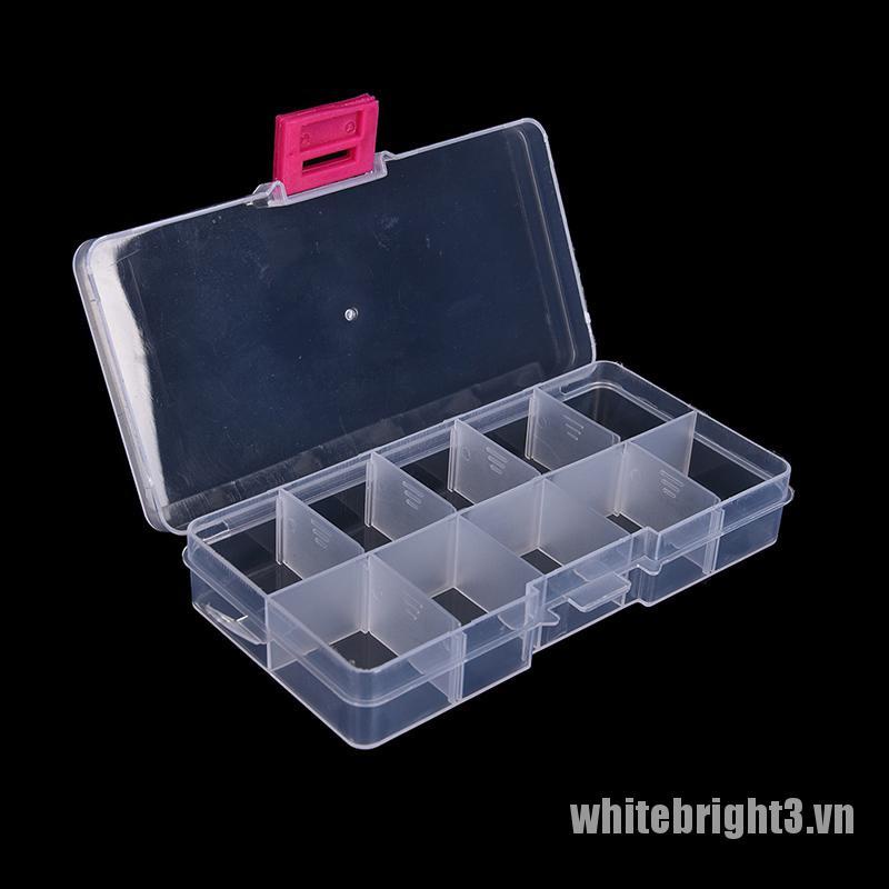 Hộp Nhựa Đựng Trang Sức Với 10 Ngăn Tiện Lợi