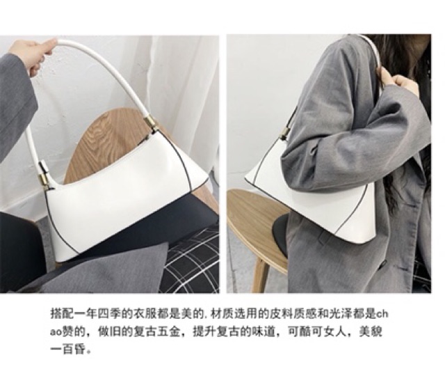 Túi xách kẹp nách hot trend da PU siêu xịn