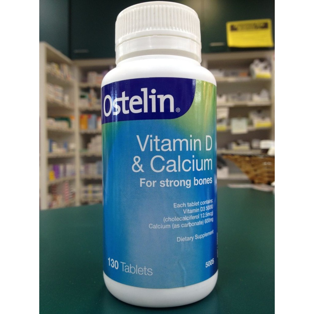 Ostelin Vitamin D & Calcium cho bà bầu 130 viên Úc - Canxi bầu