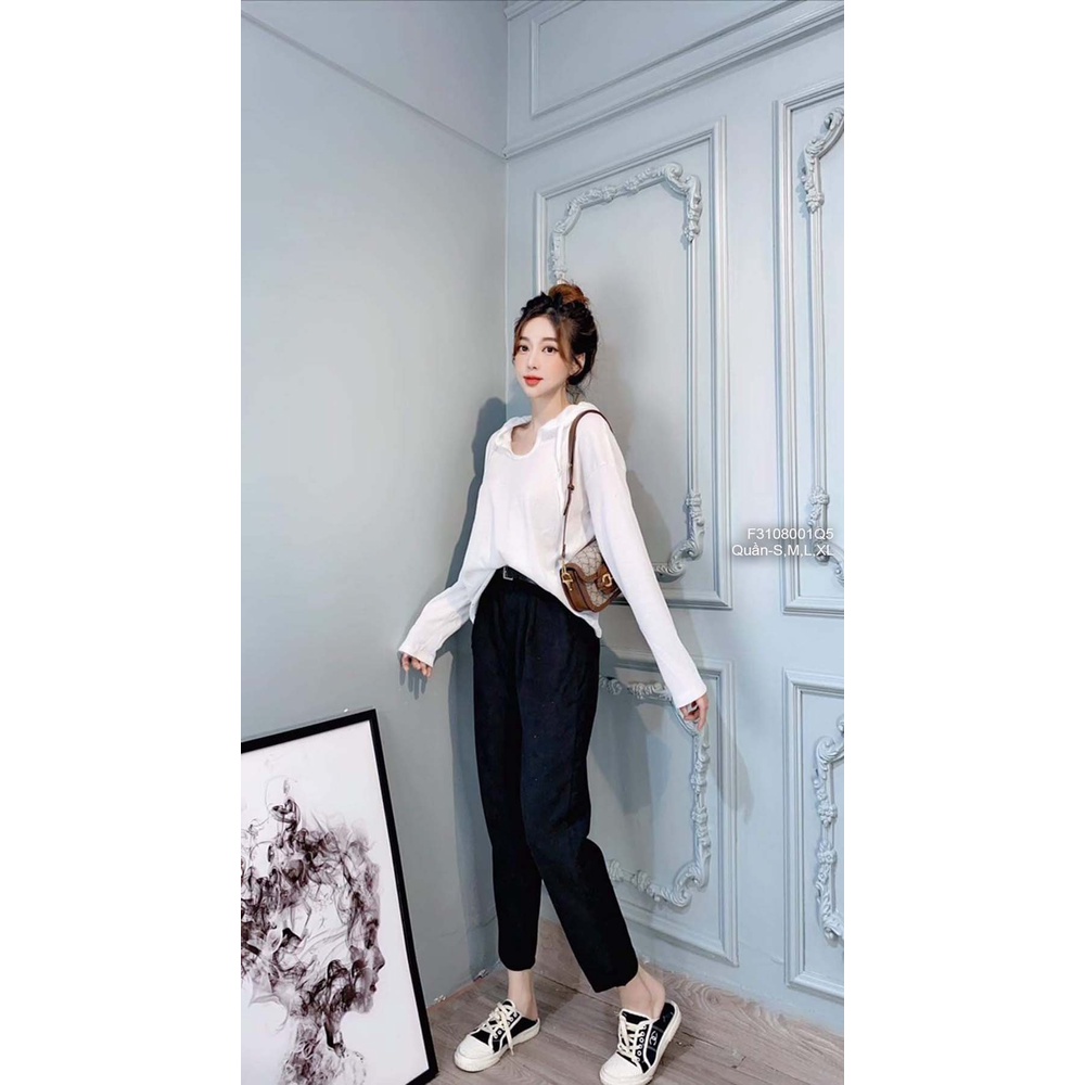 Quần baggy nhung hàng đẹp QC!