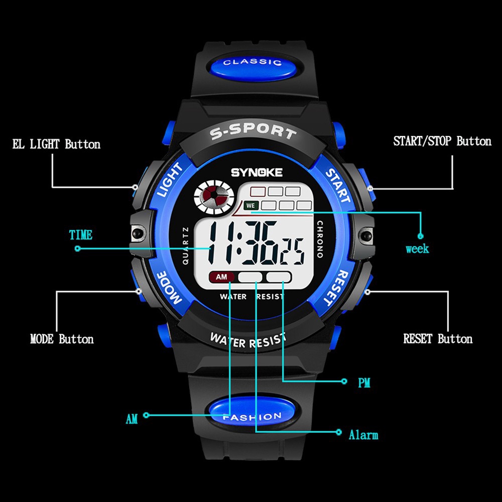 Đồng Hồ Điện Tử Thể Thao Đa Năng Chống Nước Cho Bé | BigBuy360 - bigbuy360.vn