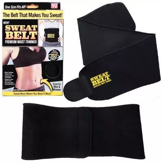 Đai Quấn Nóng Giảm Mỡ Bụng sweat belt (Đen) - (NAM VS NỮ )
