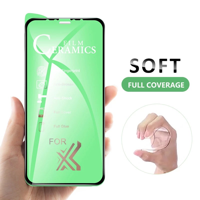 Miếng dán màn hình cho iphone 12Mini 12 12Pro 12ProMax 11 11Pro 11ProMax XSMax XR XS X 8Plus 7Plus 6sPlus 6Plus 8 7 6s 6 Ceramics Screen Protector