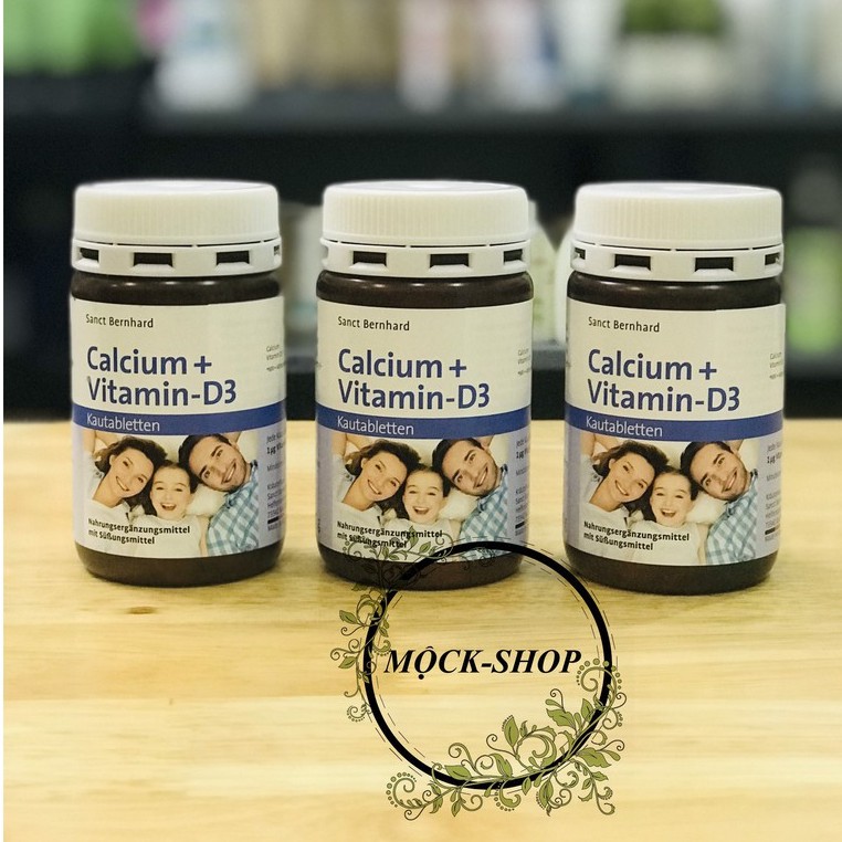 SANCT BERNHARD CALCIUM VITAMIN D3 HƯƠNG VỊ SOCOLA (150 VIÊN)