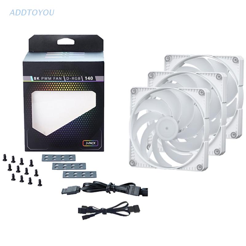 【3C】Bộ 3 quạt tản nhiệt CPU 3Pin PWM ARGB 140mm