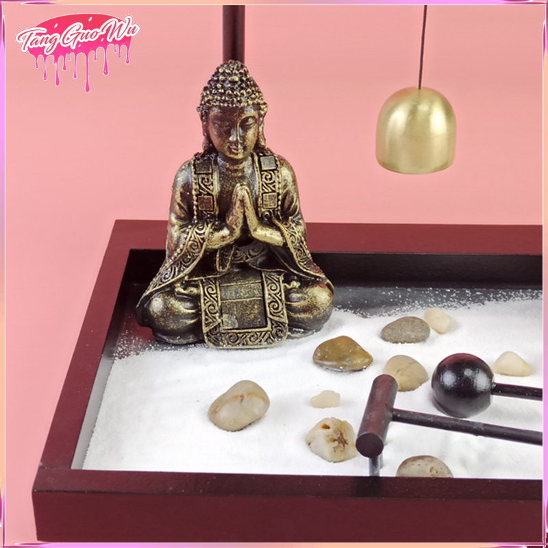 Hộp Cát Thư Giãn Phong Cách Phật Giáo Rock Rake Zen Garden