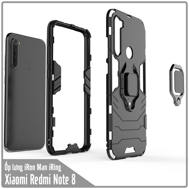 FREESHIP ĐƠN 99K_Ốp lưng Chống sốc iRon Man iring Cho tất cả dòng máy Xiaomi