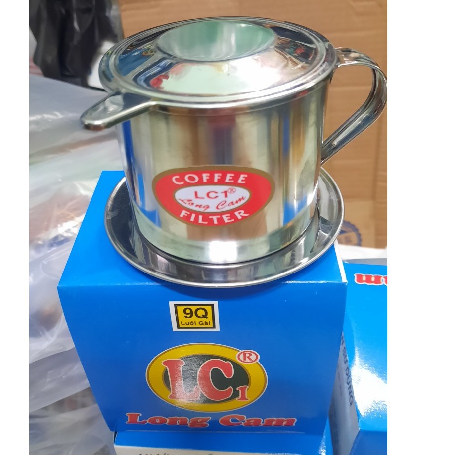 Phin Pha Cà Phê INOX Coffee Phin Cafe Vỏ Xanh Đẹp Sáng Bóng