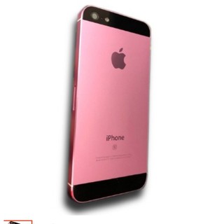 Vỏ Iphone 5 Hồng Khắc 5se Kính Đen