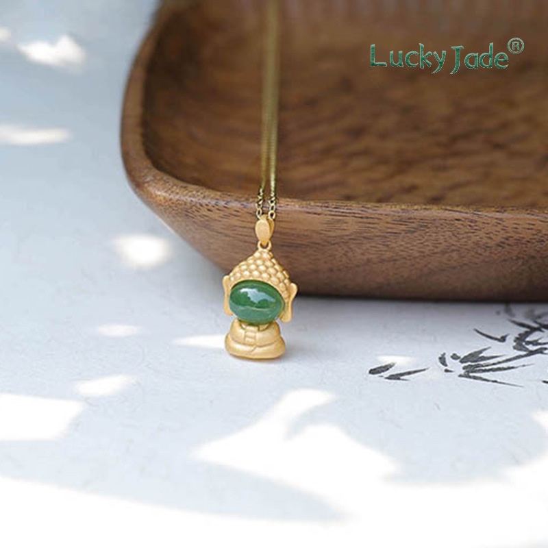 Vòng cổ Mạ Bạc 925 Đính Ngọc Bích Trắng Phong Cách Trung Hoa Cổ Điển Thanh Lịch Thời Trang