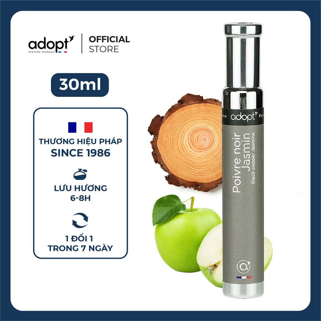 Nước Hoa Nam Chính Hãng Adopt POIVRE NOIR JASMIN  Hương Thơm Ấm Áp - Nước Hoa Nam Cao Cấp Thơm Lâu | BigBuy360 - bigbuy360.vn