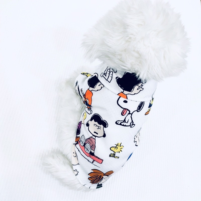 Áo sơ mi trắng hoạ tiết BABY CUTE thời trang dành cho thú cưng, Quần áo dành cho chó mèo LaLi Petfashion