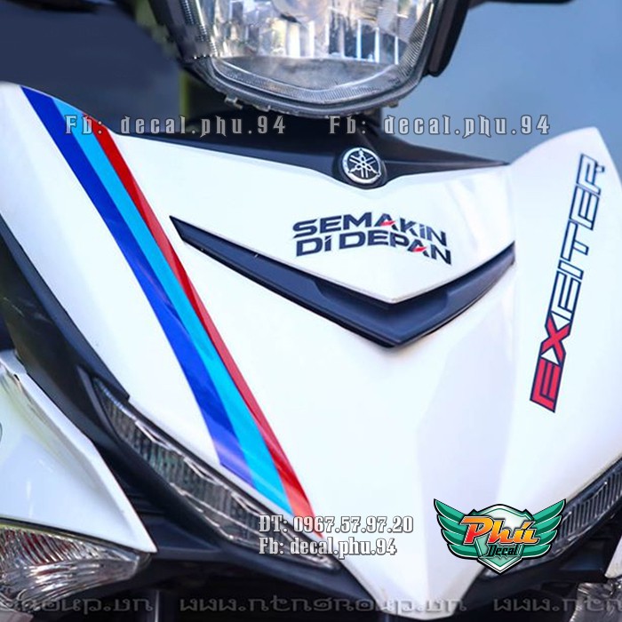 Tem rời Exciter 150  sọc Givi (W)