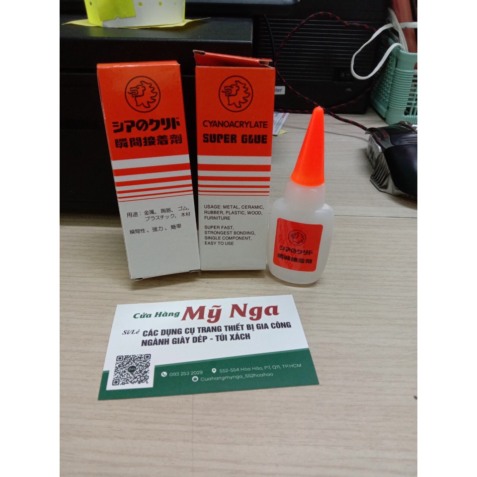 Keo Dán Siêu Dính 502 NHẬT BẢN 20g - Kéo Dán Gỗ/ Keo Dán Dày, Dán Nhựa Mica, Cao Su