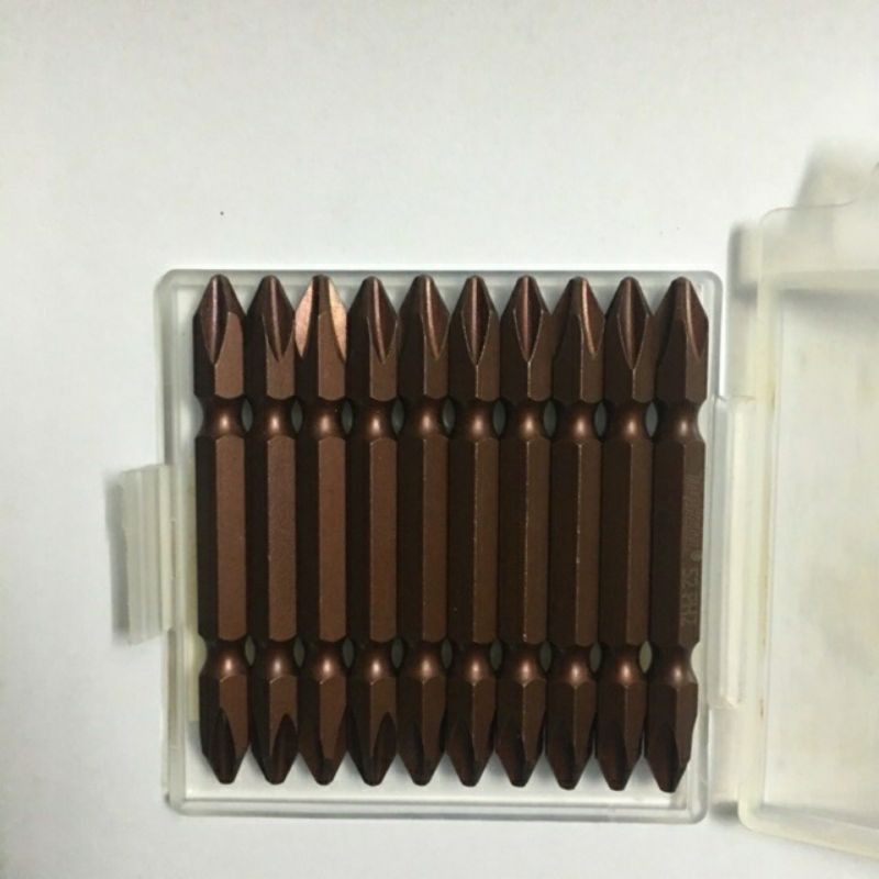 Mũi tô vít hai đầu, 4 cạnh. vỉ 10 cái/ hàng cao cấp