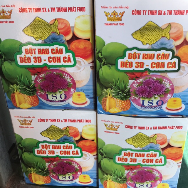 Bột Rau Câu con cá dẻo  3D  thành phát  hà nội ship nhanh số lượng lớn