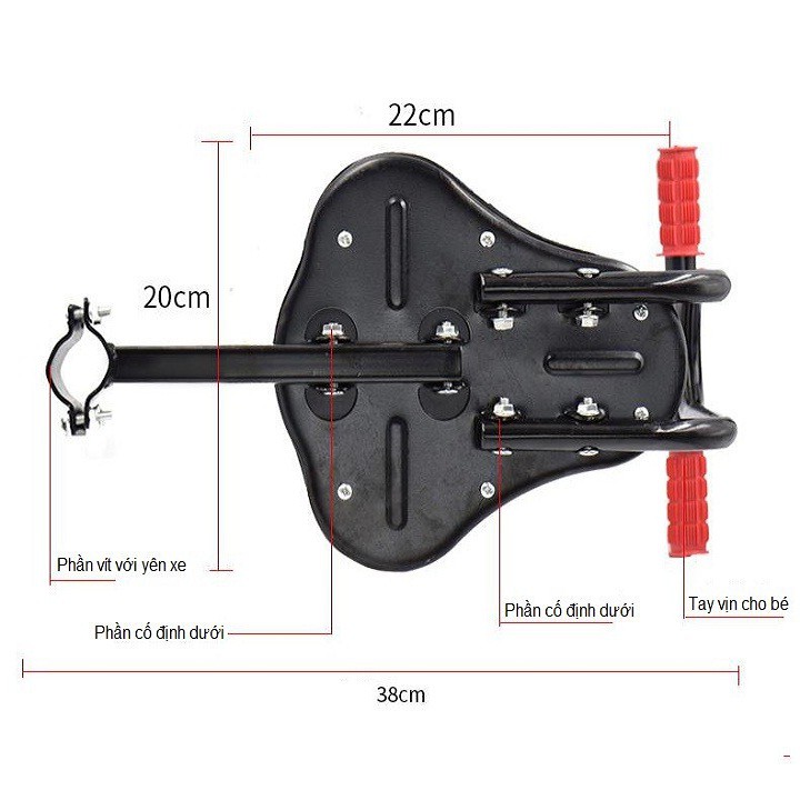 Ghế Gắn Trên Xe Đạp, Xe Điện Cho Trẻ Em Ngồi M08C