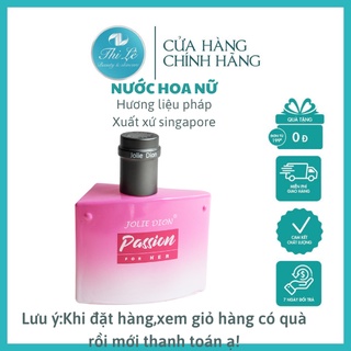]Nước hoa nữ chính hãng thơm lâu hương ngọt ngào - Singapore Passion - Jolie Dion (Eau De Parfum)60ml