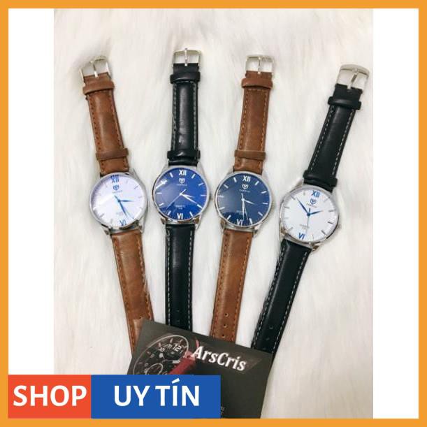 [Hàng Cao Cấp] Đồng hồ nam Yazole ms047 size 40mm dây da | BigBuy360 - bigbuy360.vn