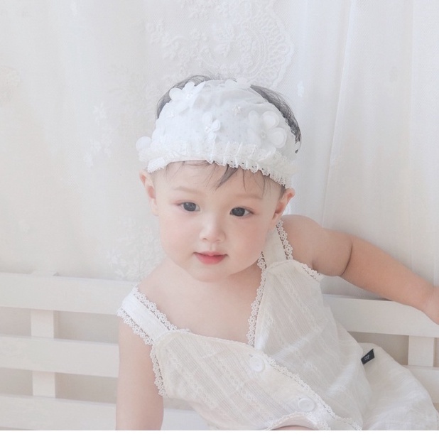 Mũ che thóp bé gái 0-12 tháng | Mũ thóp bé gái Mkhoaishop