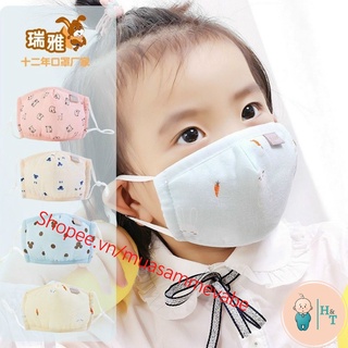 Khẩu trang 3d nhiều màu sắc cho bé 0-3 tuổi