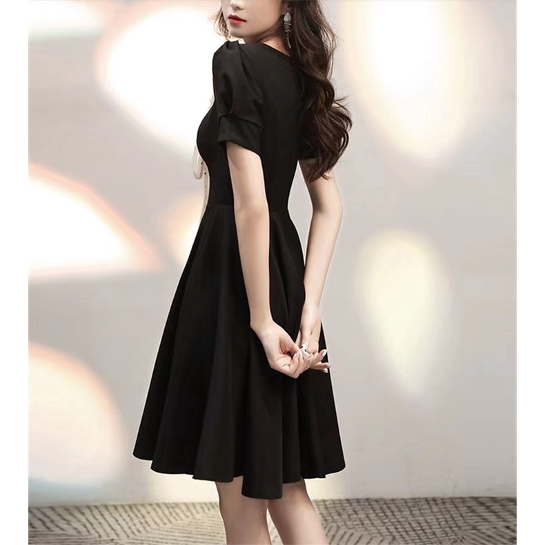 đầm đen đầm bigsize nữ đầm dài đầm nữ váy bầu mùa hè đầm dự tiệc sang trọng váy nơ đầm cổ vuông đầm đi tiệc váy đi chơi váy nữ xinh đầm tay phồng váy ngắn