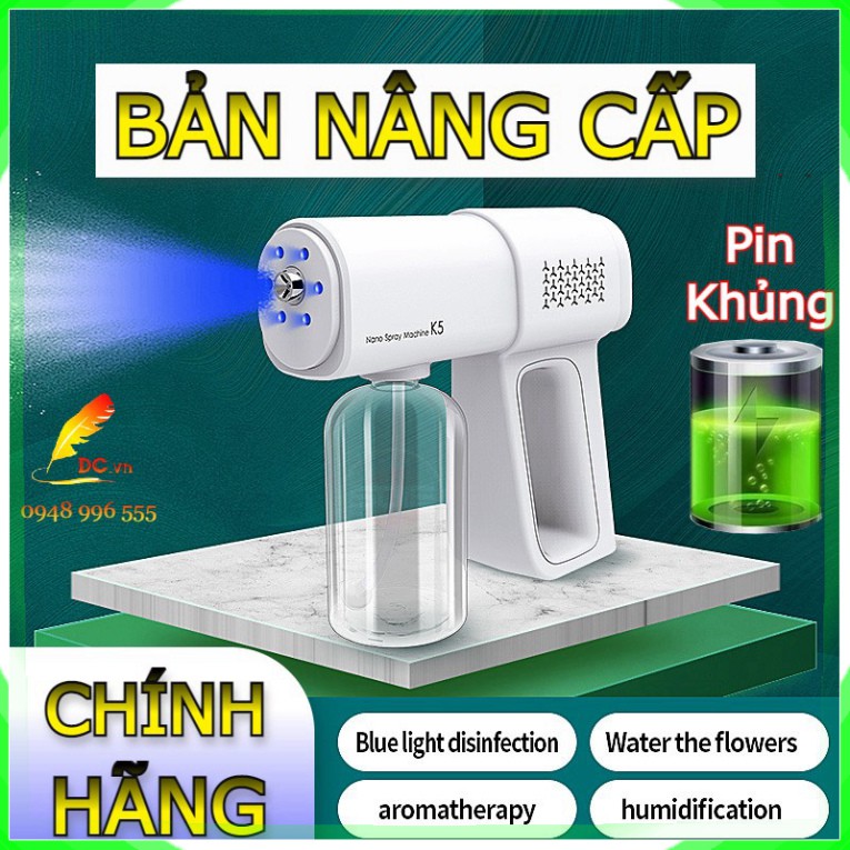 Súng Phun Khử Khuẩn Sạc Điện Diệt Khuẩn Không Dây Mẫu Mới Nhất 2021 _ gdtkhn