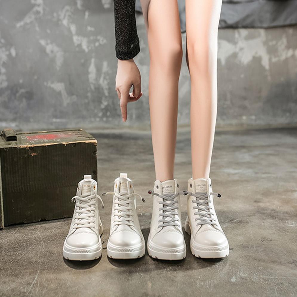 Boot Nữ [ FREESHIP] Boot Nữ Cổ Cao Thời Trang Kết Tăng Chiều Cao Cực Phong Cách - B02 free ship | BigBuy360 - bigbuy360.vn