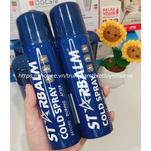 CHÍNH HÃNG - Chai xịt lạnh STARBALM Cold Spray 150ml - Xịt giảm đau nhanh các chấn thương trong thể thao - HÀ LAN