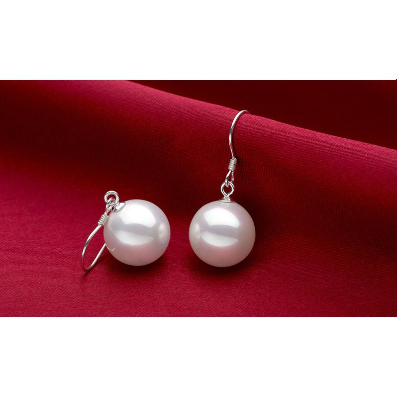 BÔNG TAI NGỌC TRAI KIỂU DÁNG DÀI VỪA ÔM TAI