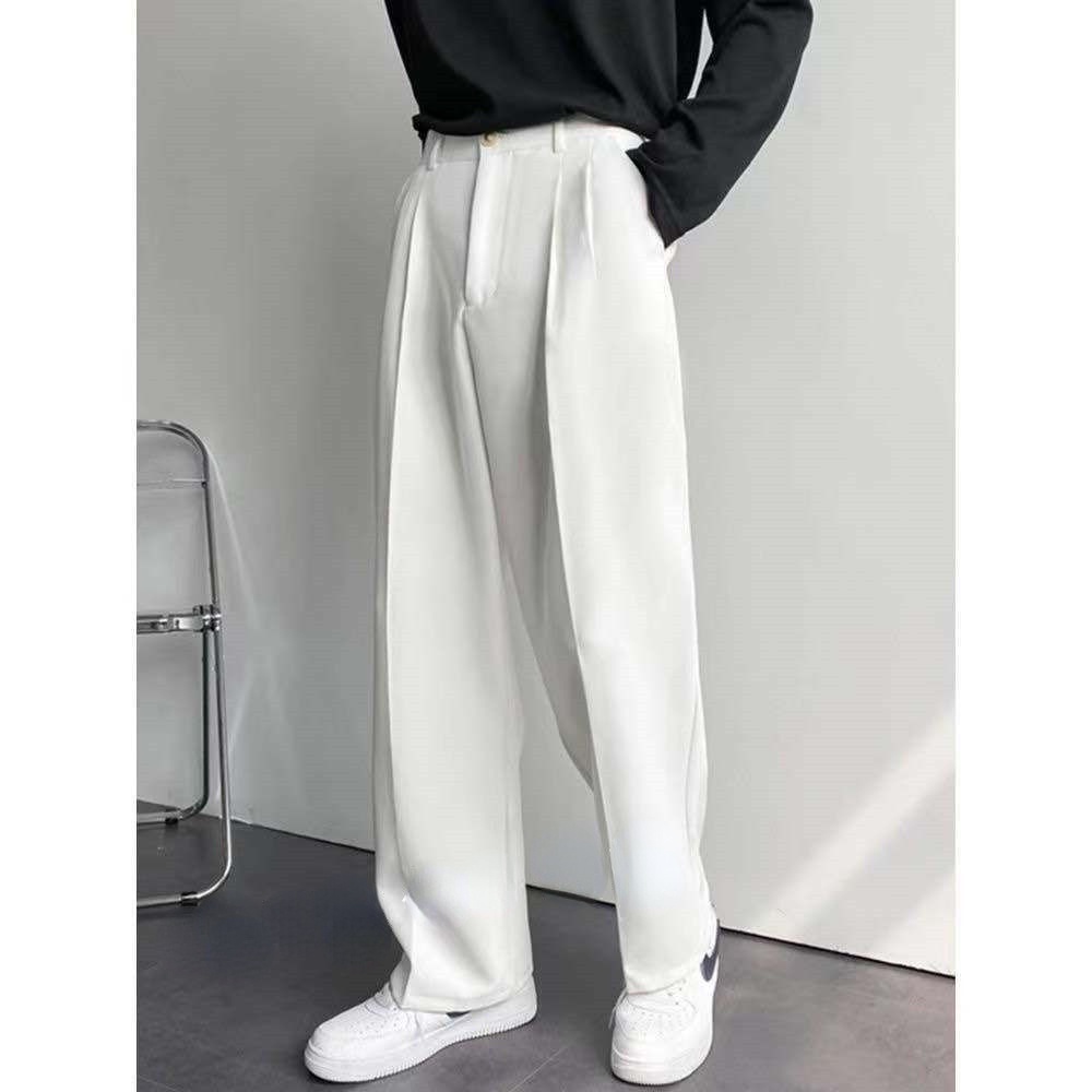 2021 autumn and summer new casual pants loose trousers straight wide-leg pants men's trend