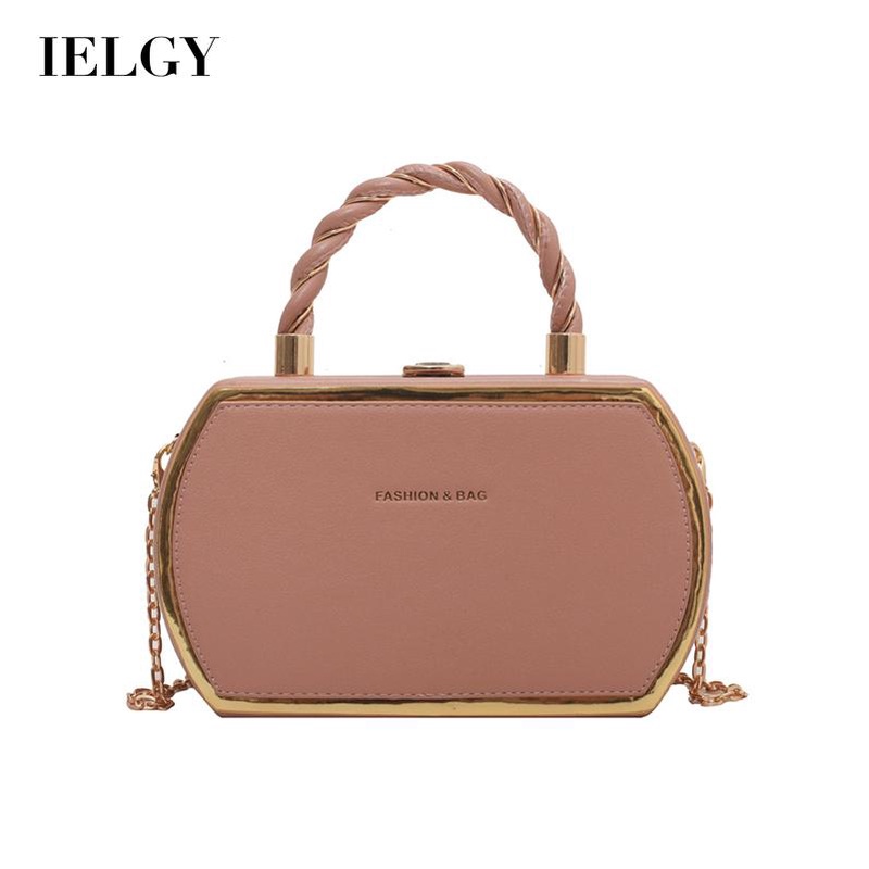 Túi đeo vai IELGY phong cách retro có dây xích cho nữ