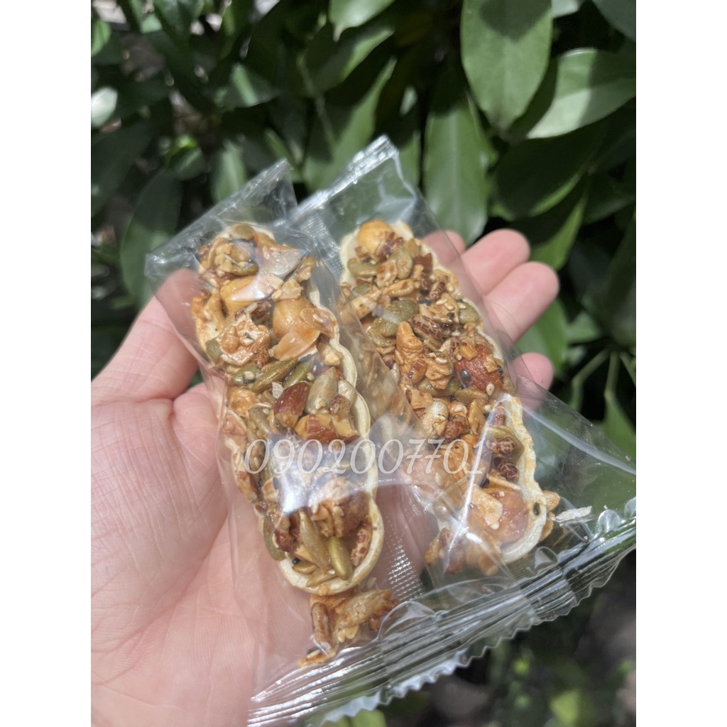 1 KG BÁNH THUYỀN SIÊU HẠT MIX DINH  DƯỠNG SIÊU NGON - GIẢM CÂN- ĐỒ ĂN VẶT