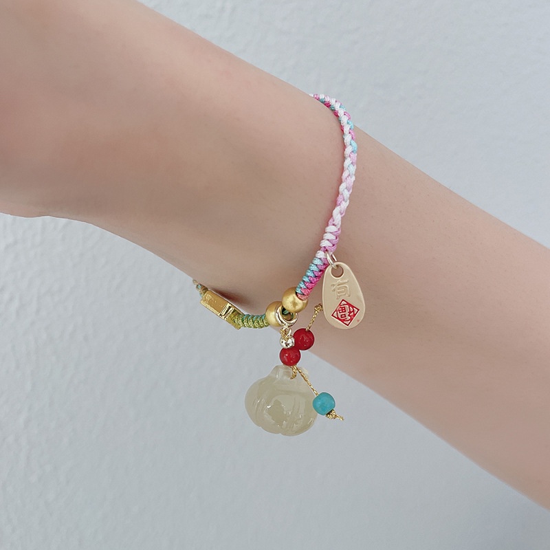 Vòng Tay Dây Bện Nhiều Màu Sắc Phong Cách Dân Tộc Độc Đáo