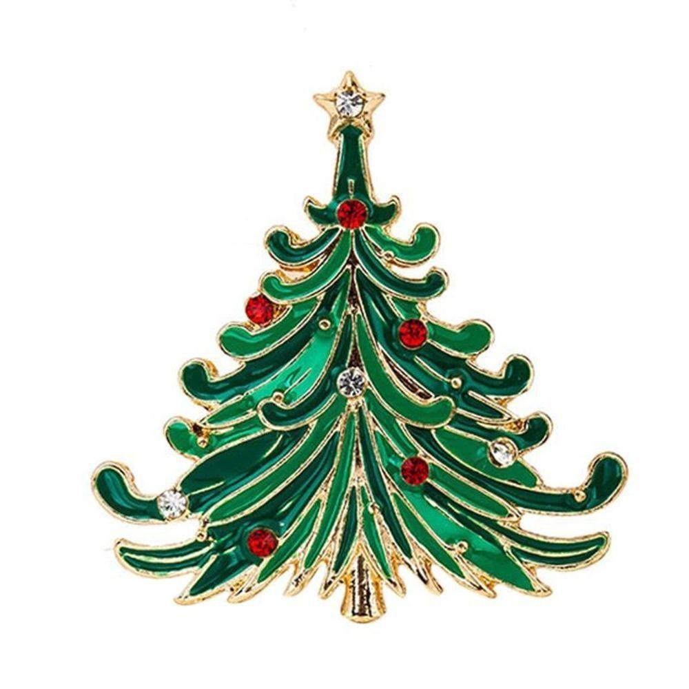 QQMALL Trâm Cài Áo Hình Ông Già Noel Đính Đá Nhiều Màu Sang Trọng