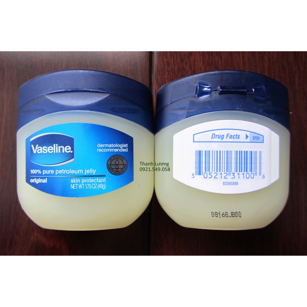 Sáp Vaseline 100% Pure Petroleum Jelly Original (49g) - USA