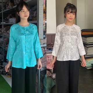 Đồ Lam Đi Chùa # Bà Ba Lụa Gấm Cao Cấp# Cáo Bán Lẻ Áo Và Quần # Đồ Bộ Nữ # Quần Áo