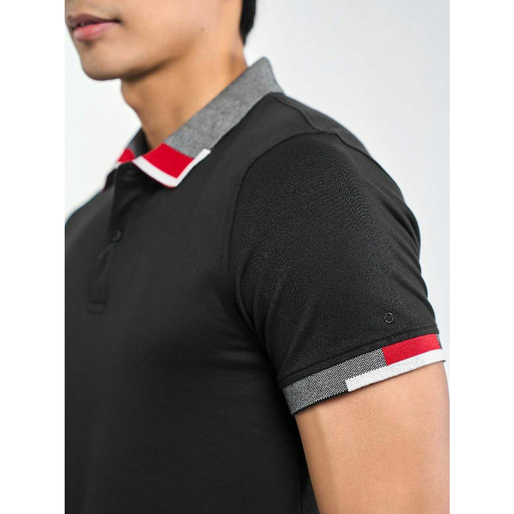 Áo Thun Polo Nam Ngắn Tay Có Cổ Bẻ OWEN APT231407 áo phông màu đen tay viền vải cotton cao cấp mềm mát dáng body fit