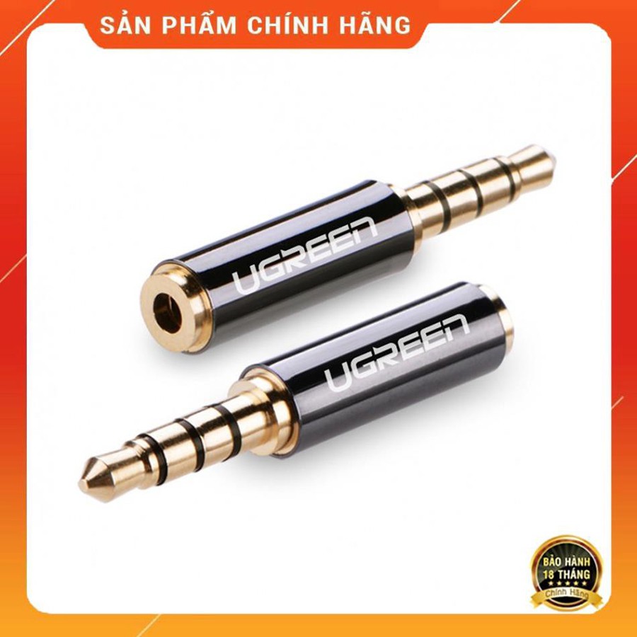 Đầu chuyển đổi 3.5mm đực sang 2.5mm cái Ugreen 20502 dài 25mm chính hãng - HapuStore