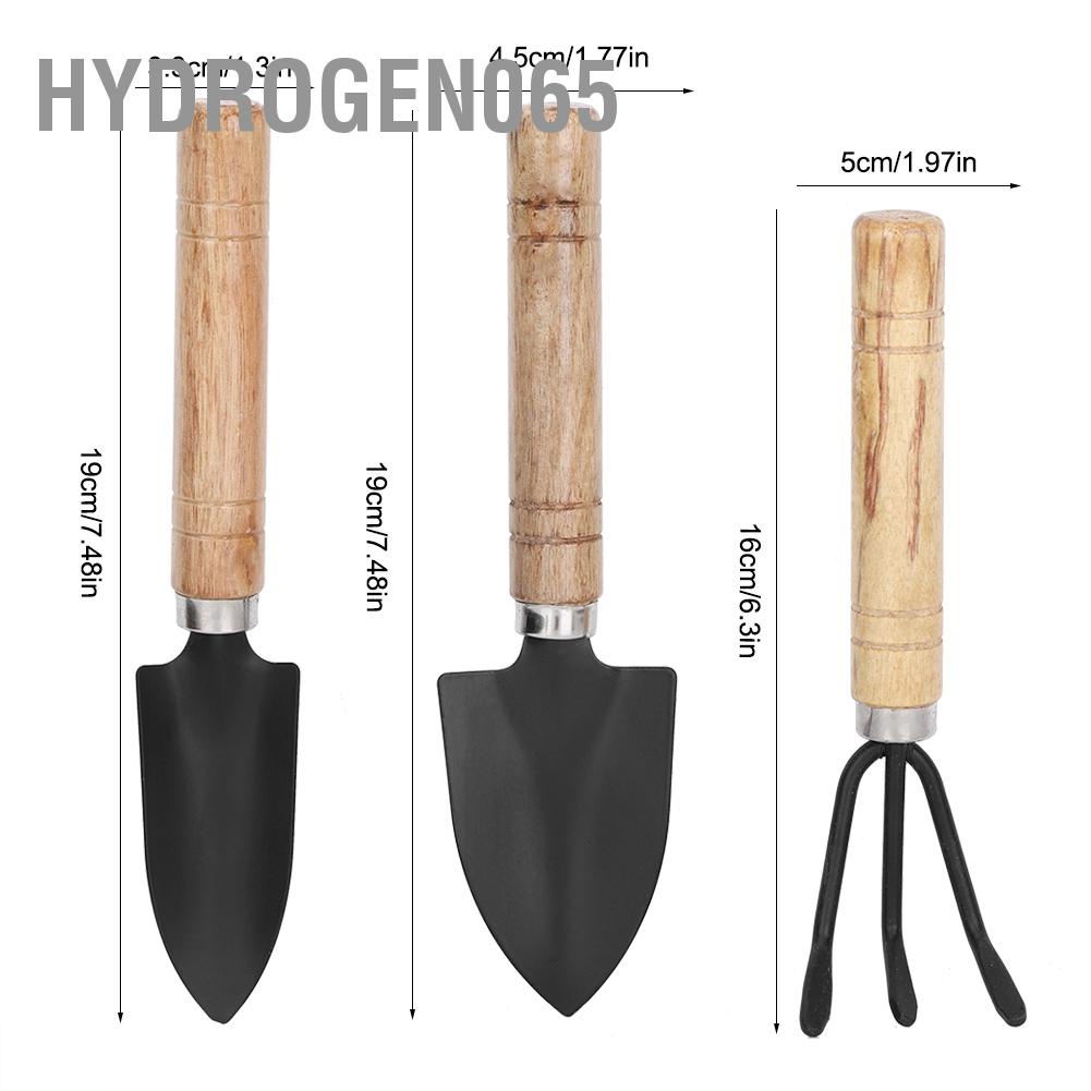 3 Dụng cụ làm vườn cây trồng hoa mini gồm xẻng + cây cào