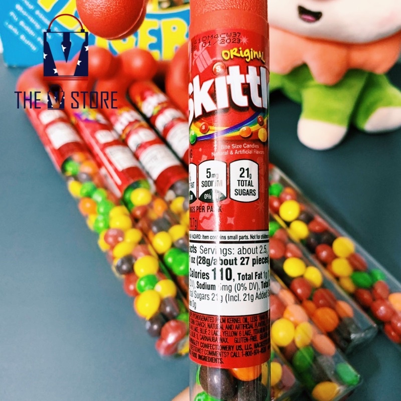 [HÀNG MỸ - FREE SHIP] Kẹo trái cây SKITTLES ORIGINAL 73gr - hình cây dù rất đẹp