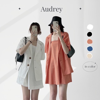 K3642 Áo blazer linene chất mát không nhăn Audrey