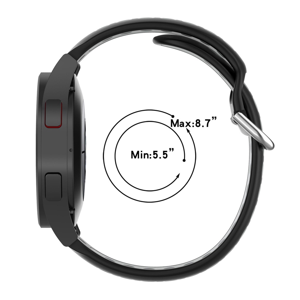 MYRONGVN Dây Đeo Silicon Mềm Thay Thế Cho Đồng Hồ Thông Minh Samsung Galaxy Watch 4 Classic 42mm 46mm 40mm 44mm