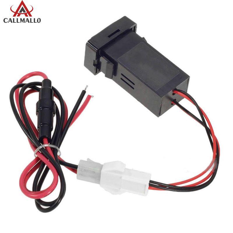 Ổ sạc 2 cổng USB 5V 2.1A gắn xe hơi cho Toyota