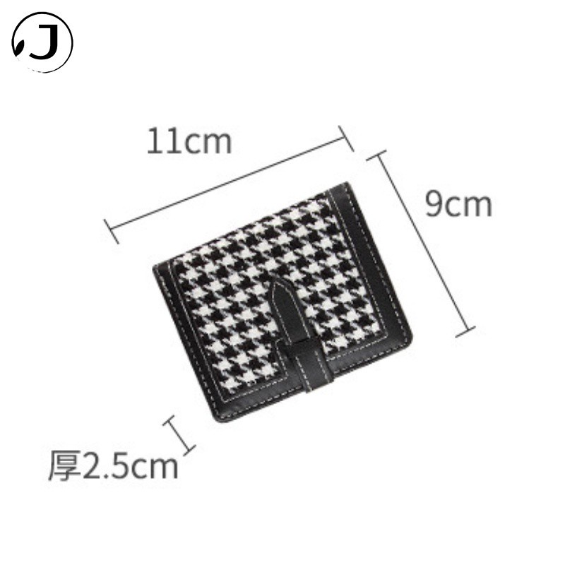 KAITIFEI Ví Nữ Ngắn Cầm Tay Mini Đẹp Da PU Cao Cấp Có Khóa Kéo