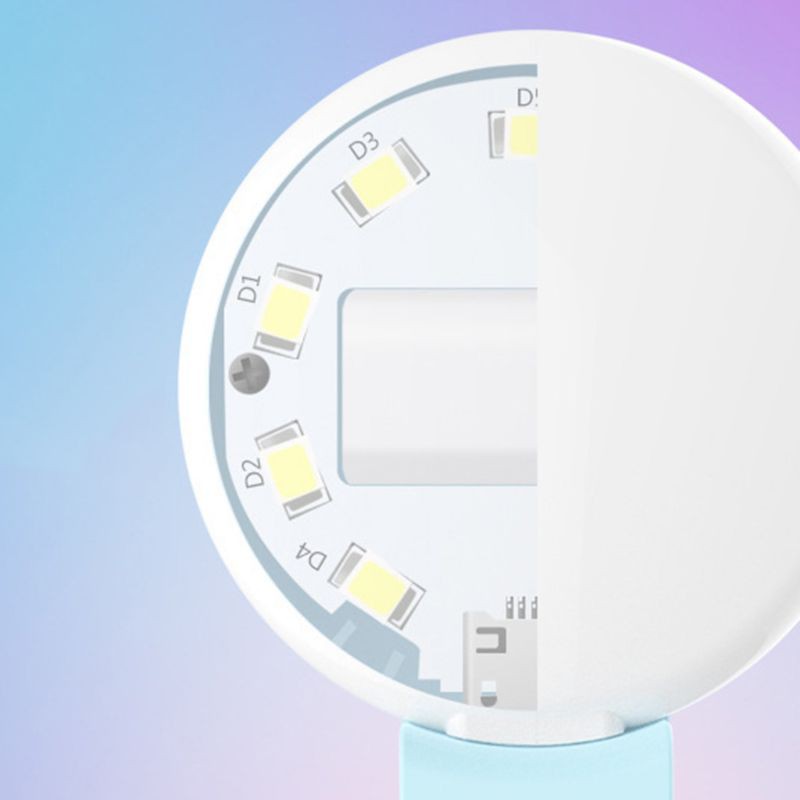 Đèn Led Mini Hỗ Trợ Chụp Ảnh Selfie Cho Điện Thoại