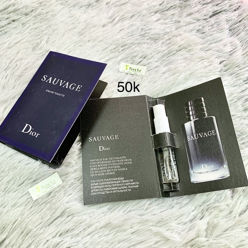 Nước Hoa Dior Sauvage Eau De Toilette Cho Nam sample mẫu thử vial