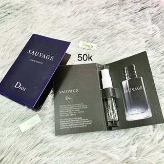 Nước Hoa Dior Sauvage Eau De Toilette Cho Nam sample mẫu thử vial