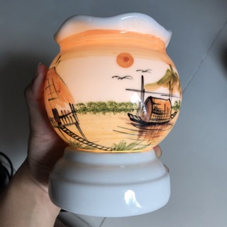 Đèn Xông Tinh Dầu Gốm Bát Tràng Size Đại