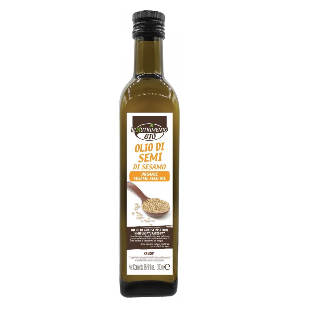 Dầu Hạt Mè Hữu Cơ Ép Thô 500ml IL Nutrimento (Probios) Organic Sesame Oil